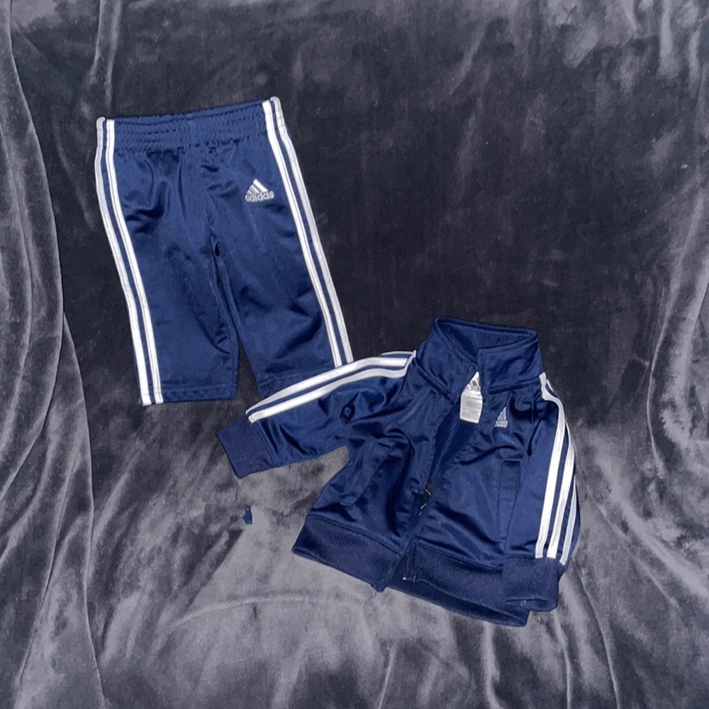 Adidas size 6 month navy jump suit
